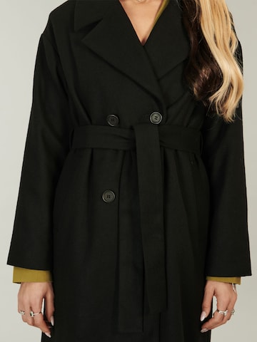 ABOUT YOU x Alina Eremia Between-Seasons Coat 'Aliya' in Black