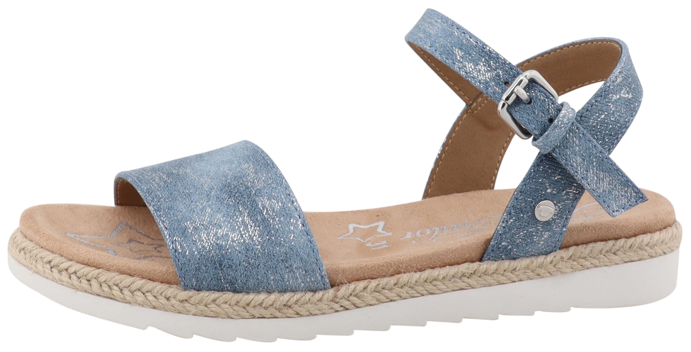 TOM TAILOR Sandals in Blue: front