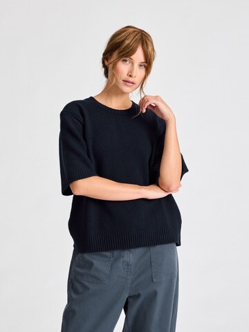 Gai+Lisva Sweater ' Tulle ' in Blau: Vorderseite