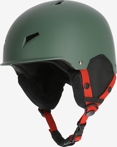 Whistler Helm 'Stowe' in dunkelgrün / rot / schwarz, Produktansicht