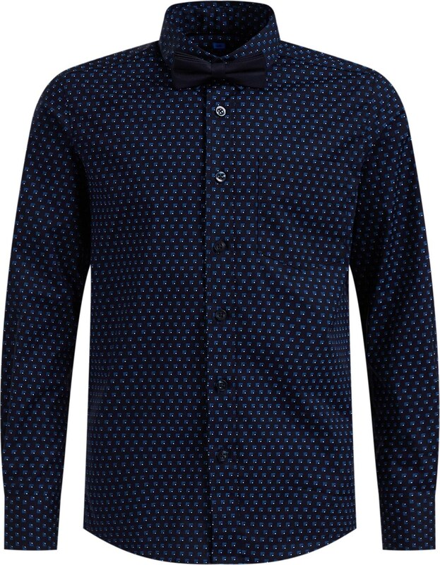 WE Fashion Regular Fit Hemd 'Jongens' in Dunkelblau WE Fashion Regular Fit Hemd 'Jongens' in Dunkelblau