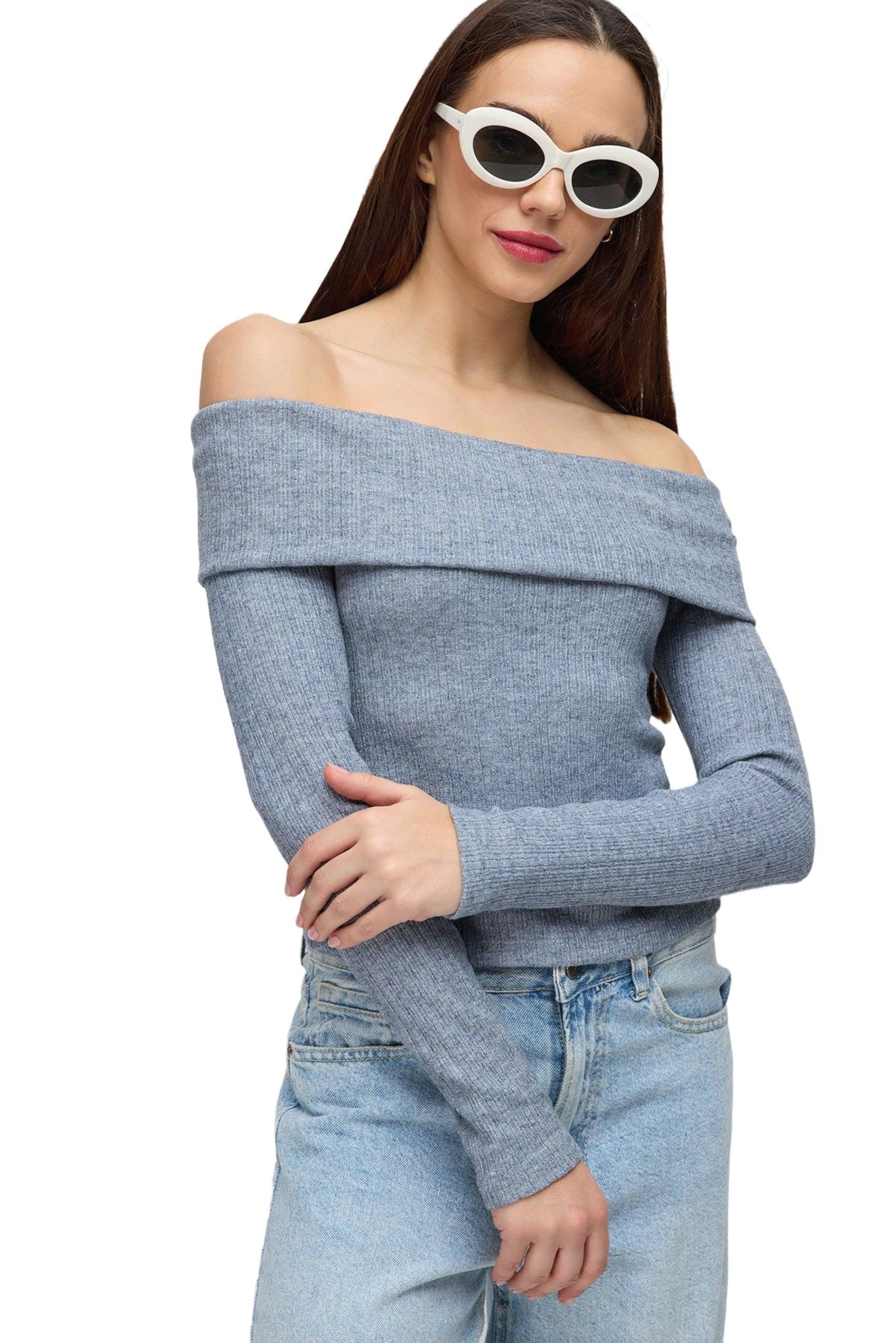 No Matter What Shirt in Blauw: voorkant