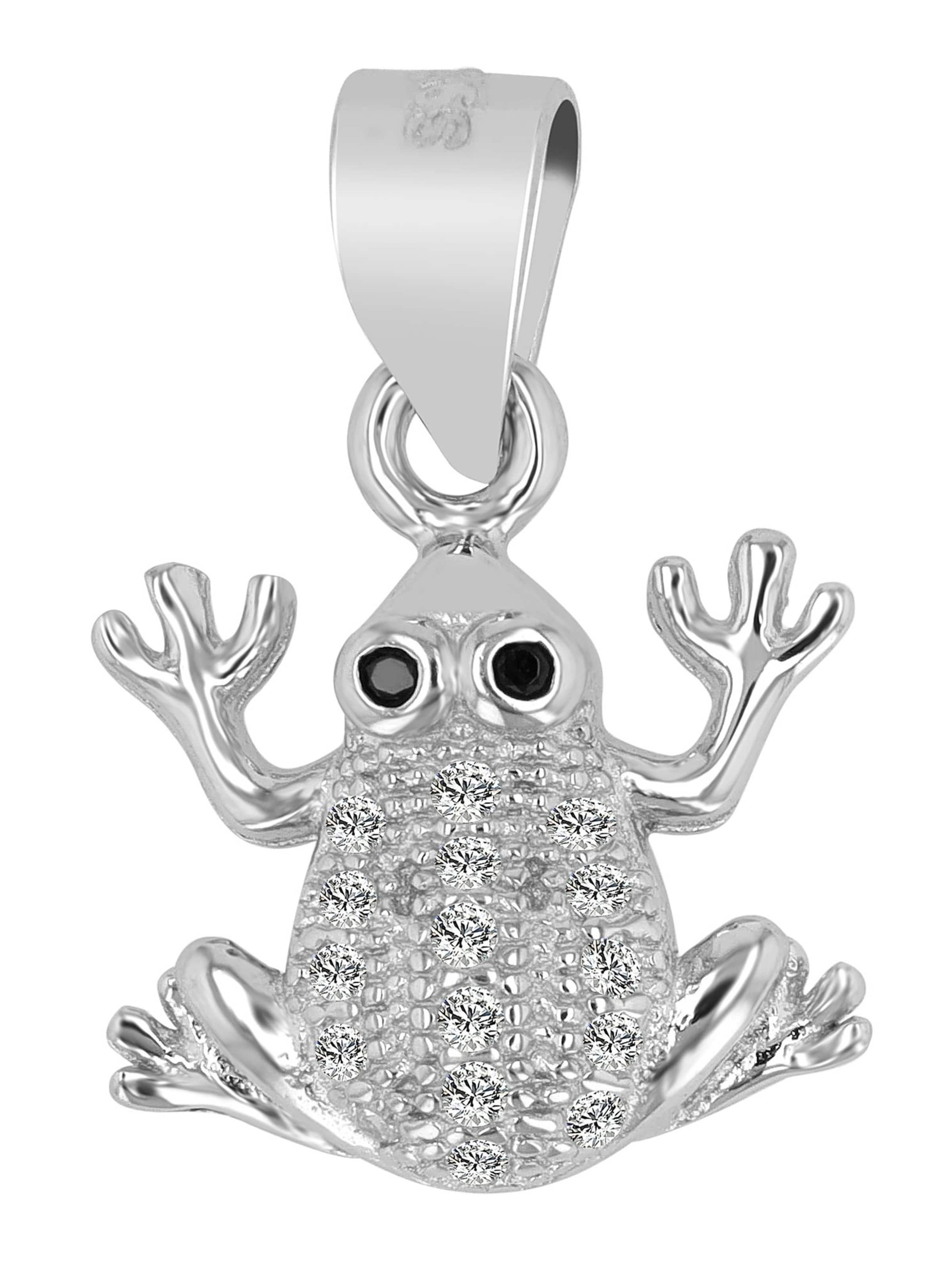 Akzent Pendant 'Kermit, langlebig' in Silver: front
