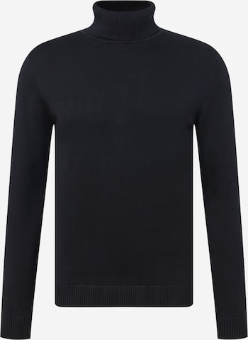 TOM TAILOR Sweater in Black: front