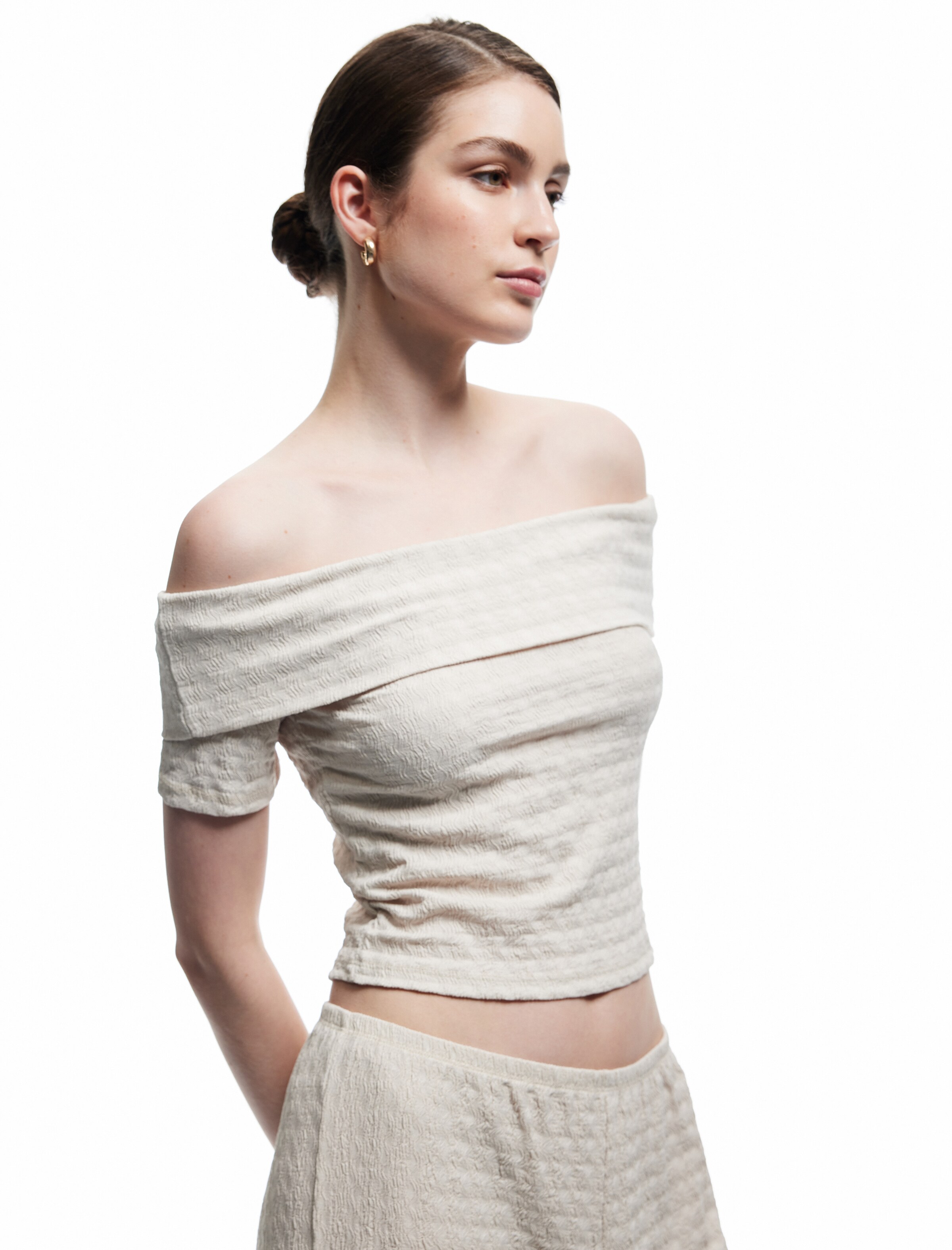 Koton T-Shirt in Beige