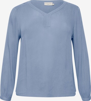 KAFFE CURVE Blouse 'Ami' in Blue: front