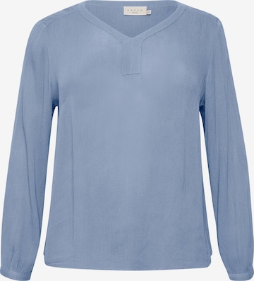 KAFFE CURVE - Blusa 'Ami' en azul: frente