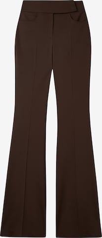 Regular Pantalon à plis adl en marron : devant