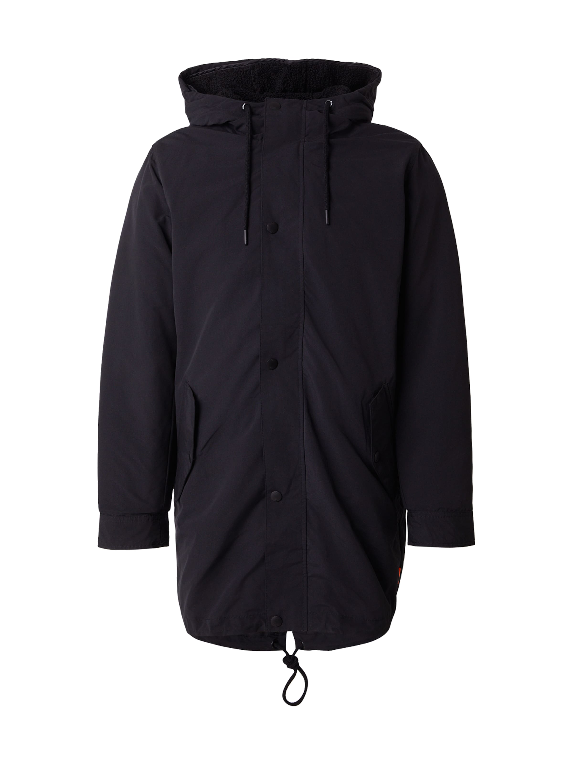 QS - Parka de inverno em preto: frente