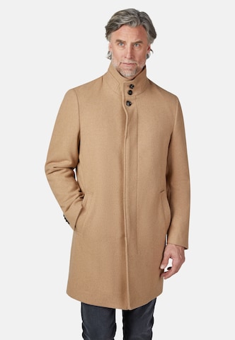 HECHTER PARIS Between-Seasons Coat in Brown: front