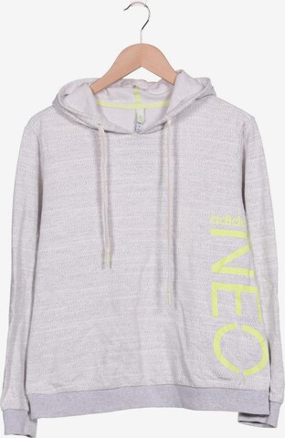 ADIDAS NEO Sweatshirt & Zip-Up Hoodie in XL in Grey: front