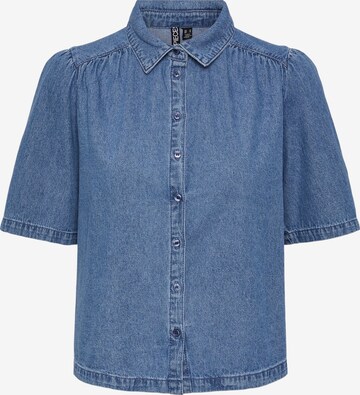 PIECES Blouse 'MAG' in Blue: front