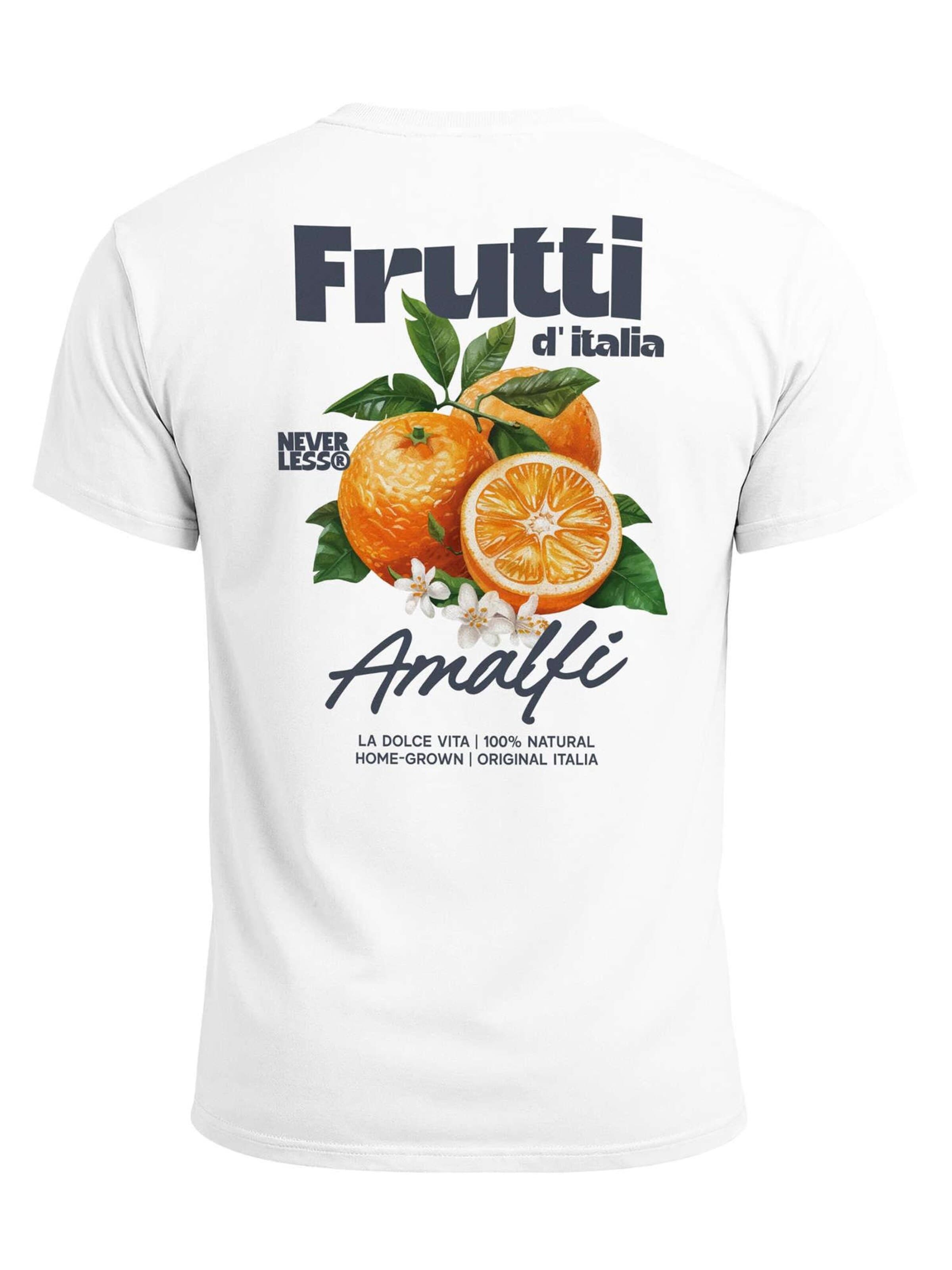 Neverless Shirt 'Frutti di italia' in White: front