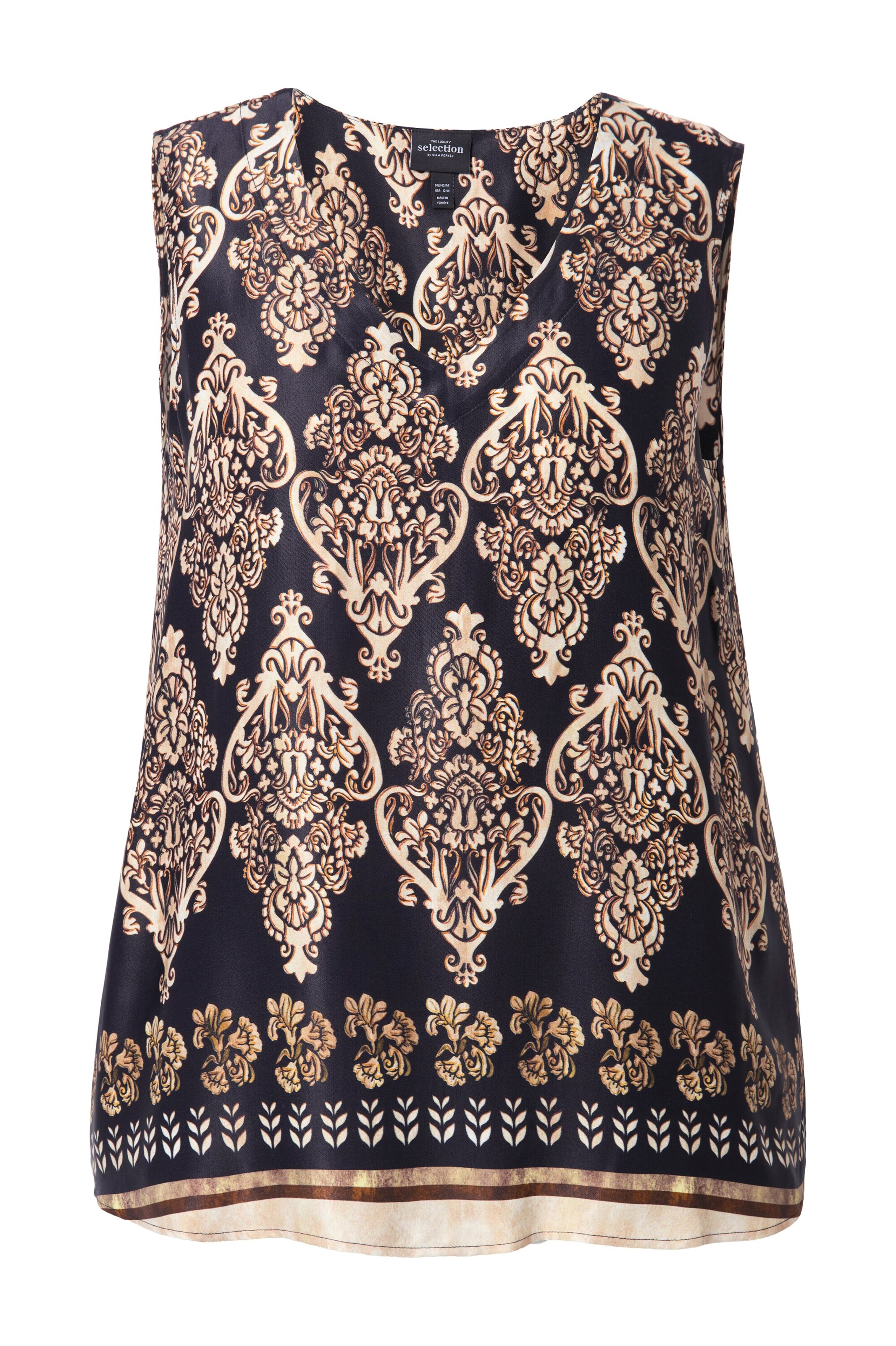 Ulla Popken Blouse in Beige: voorkant