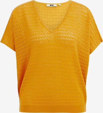WE Fashion Sweter w kolorze żółty: przód