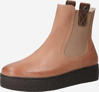 Ca'Shott Chelsea boots 'CAMILLA' in de kleur Beige / Nude / Donkerbruin, Productweergave