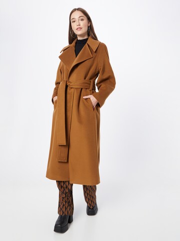 DRYKORN Between-Seasons Coat 'ALPERTON' in Brown: front