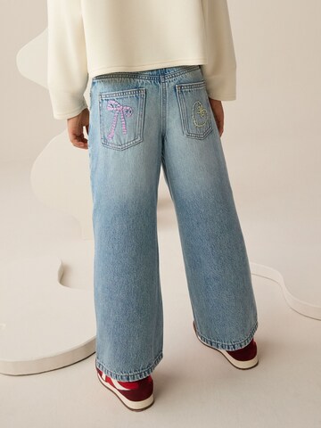 Next Zvonové kalhoty Džíny – modrá