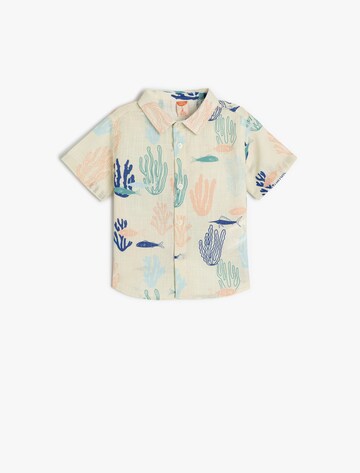 Koton Regular fit Button Up Shirt in Beige: front