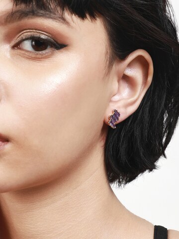 SOHI - Brincos 'Avilon' em roxo