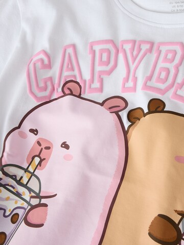 Maglietta 'Capybara' di NAME IT in bianco