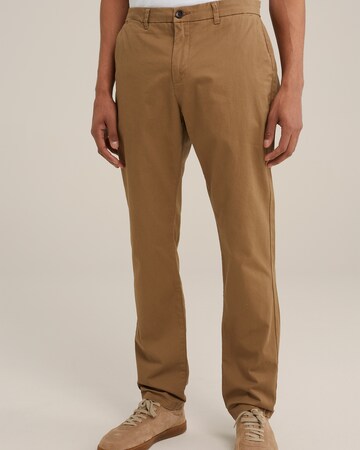 Coupe slim Pantalon chino WE Fashion en marron