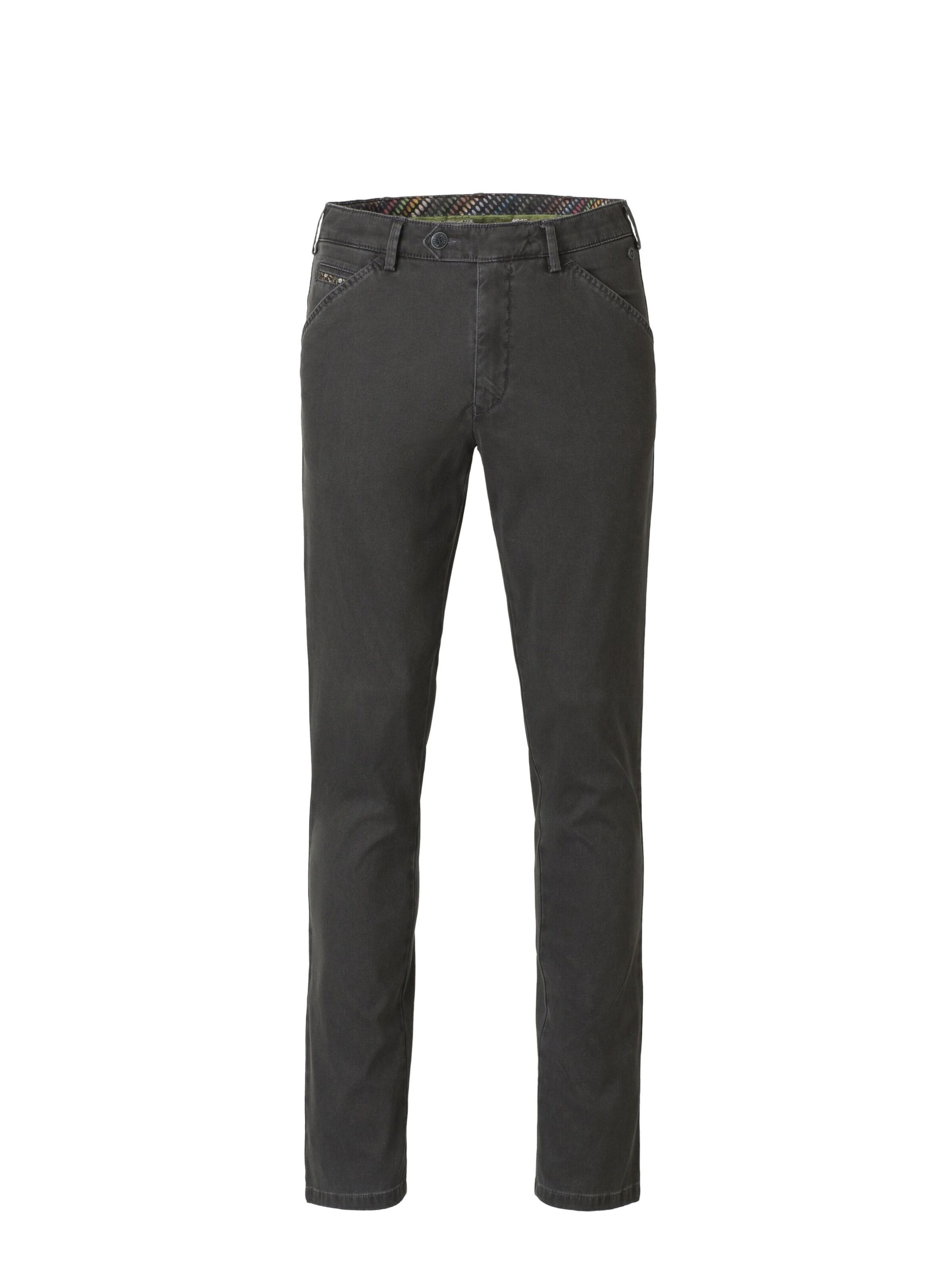 MEYER Regular Chino 'Chicago' in Grijs: voorkant