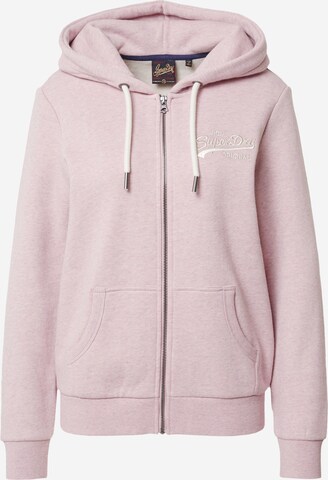 Superdry Sweatjacka i rosa: framsida