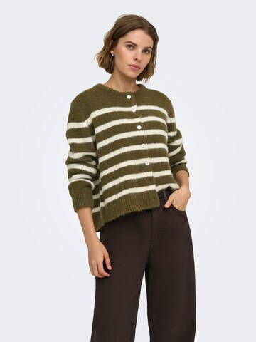 ONLY Strickjacke 'ONLMaggie' in Grün: Vorderseite