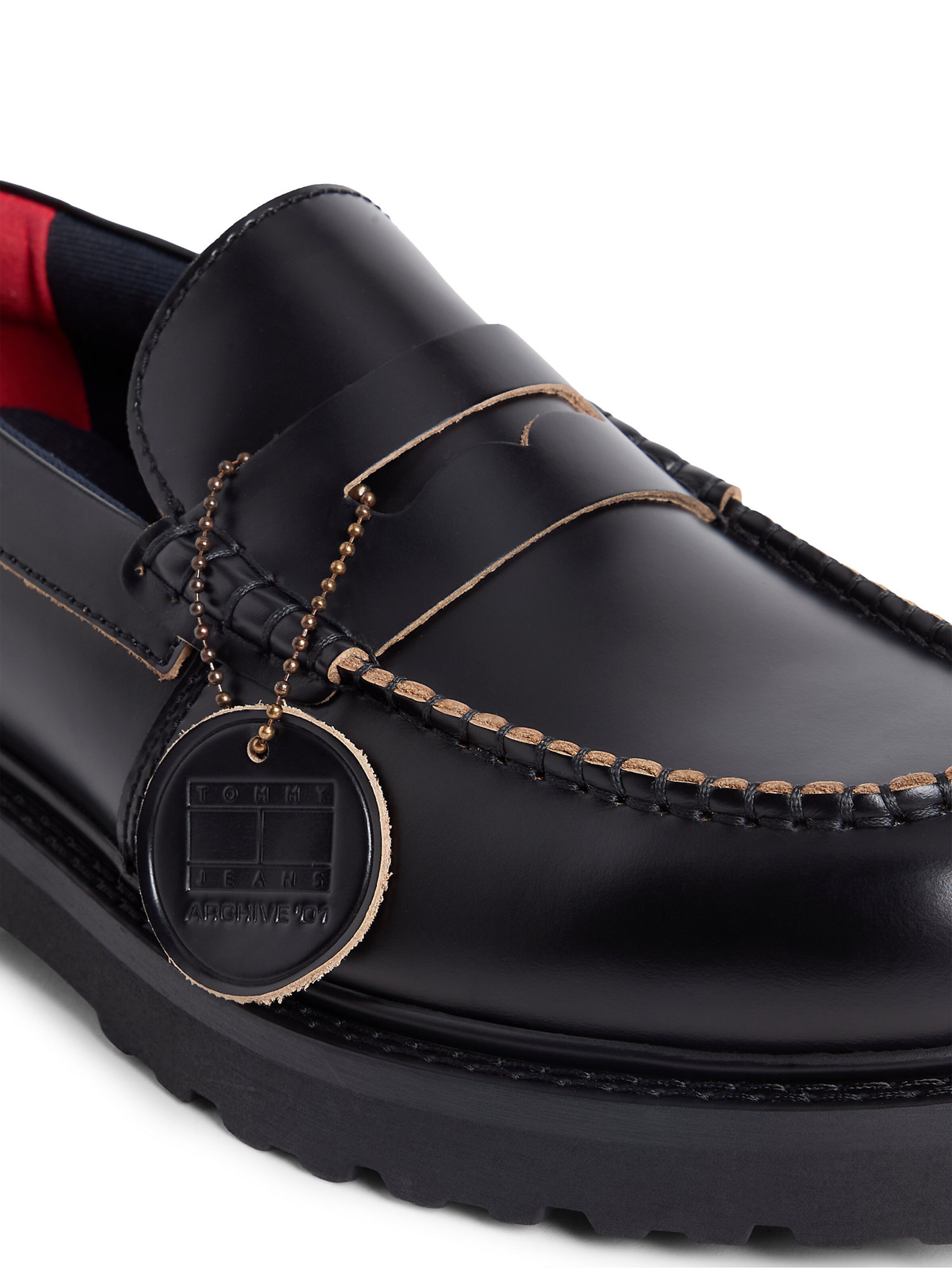 Tommy Jeans Mocassins in Zwart