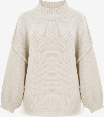 Pull-over Imily Bela en beige : devant
