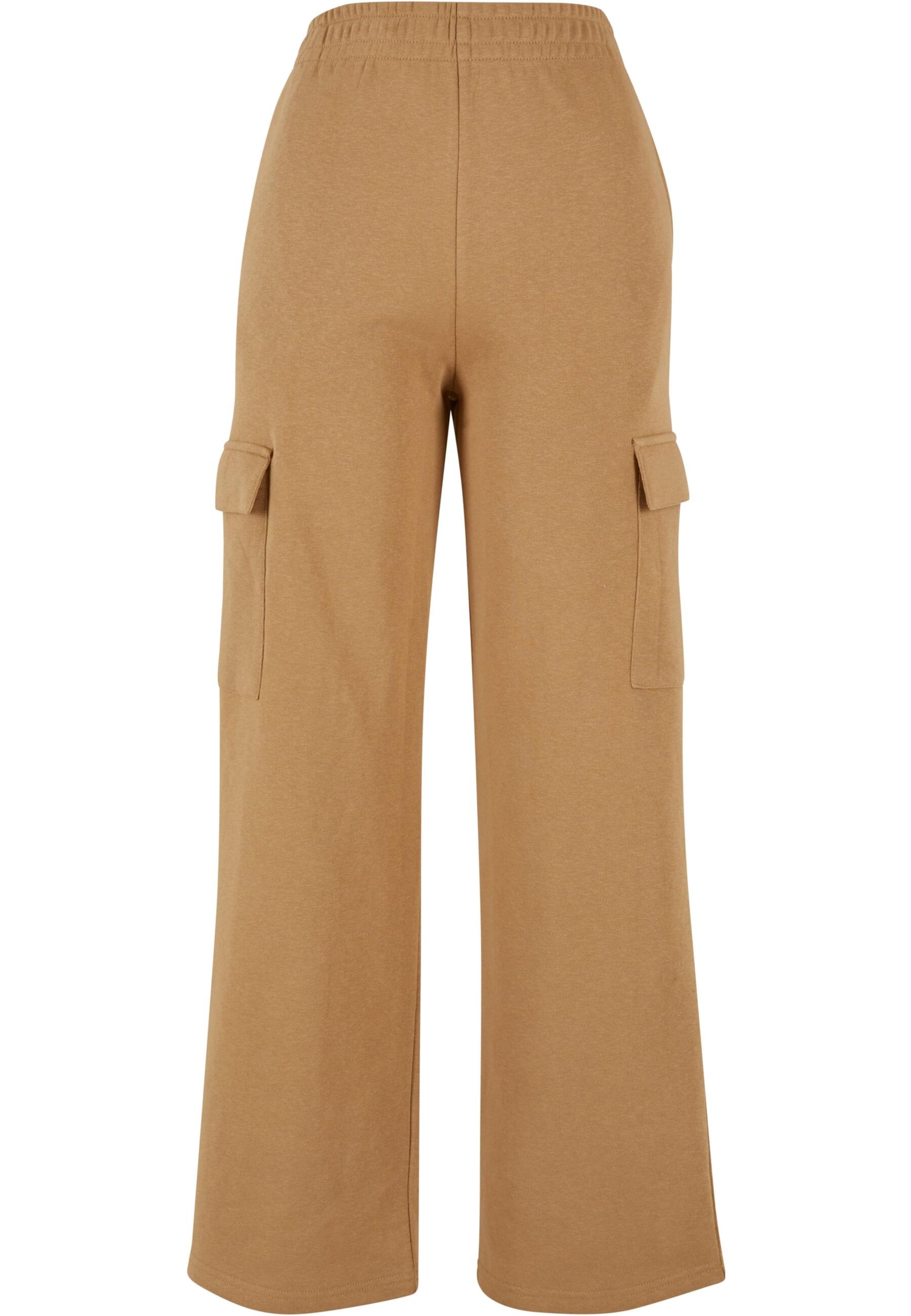 Urban Classics Loose fit Cargo trousers in Beige: front