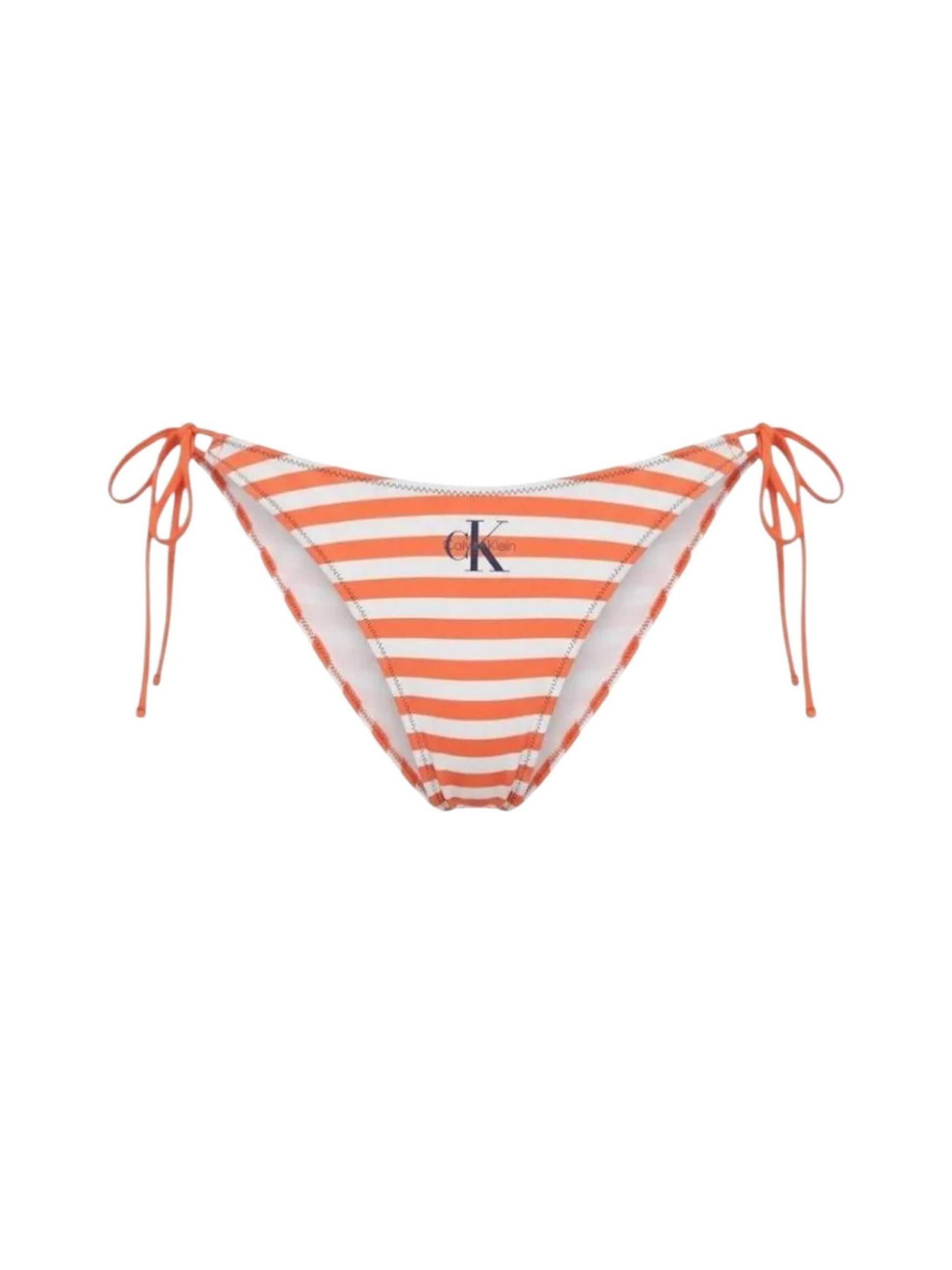 Classico Bikini 'SIDE TIE BOTTOM LV00Q61215' di Calvin Klein Jeans in arancione: frontale