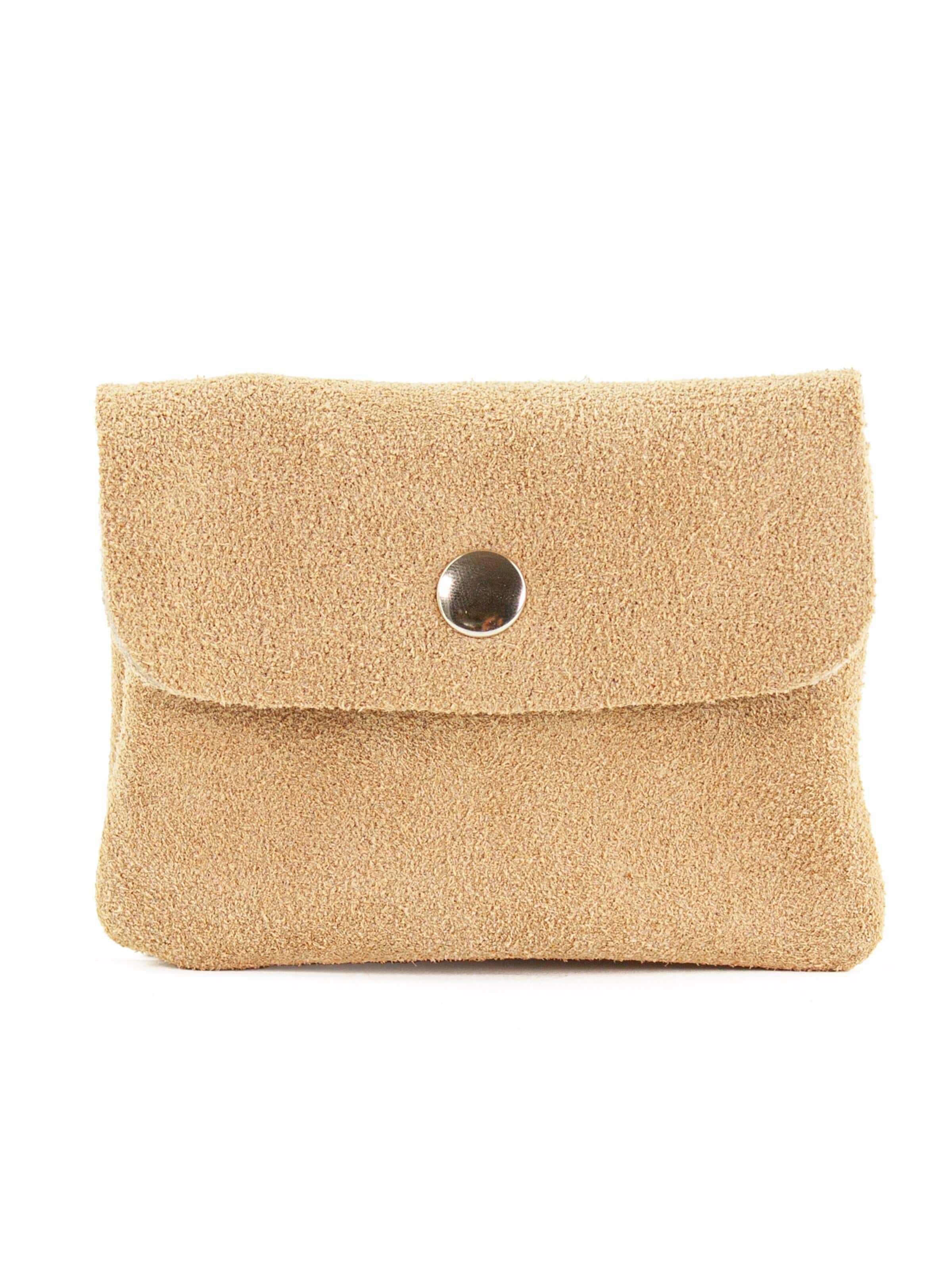 Portamonete 'ELLE' di lePelou in beige: frontale
