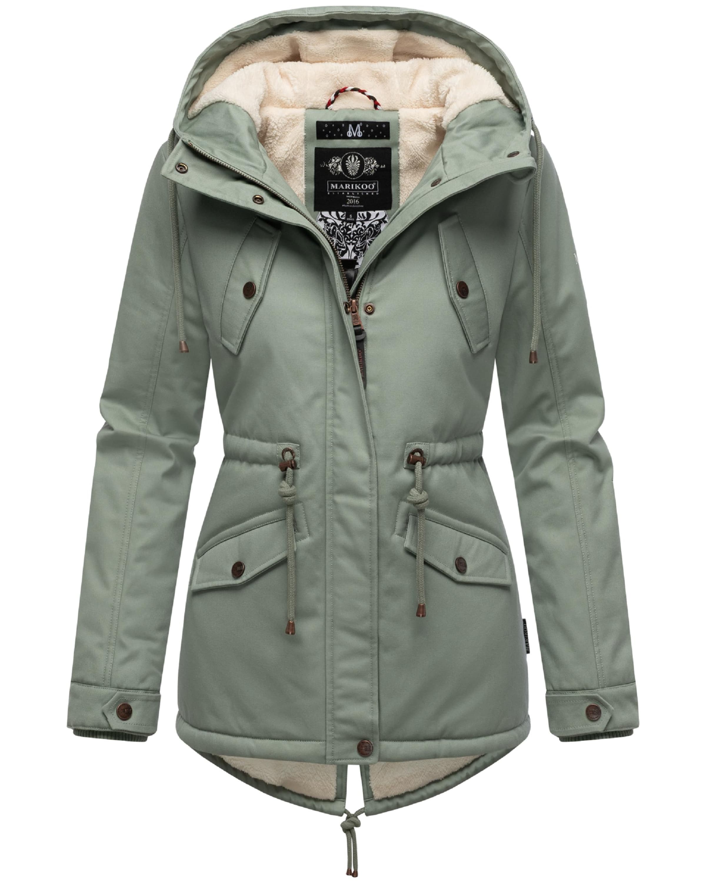 MARIKOO Winterparka 'Manolya' in Groen