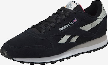 Reebok - Zapatillas deportivas bajas 'Classic' en negro: frente