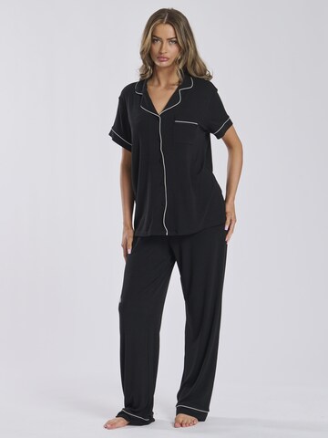 Loungeable Pajama in Black: front