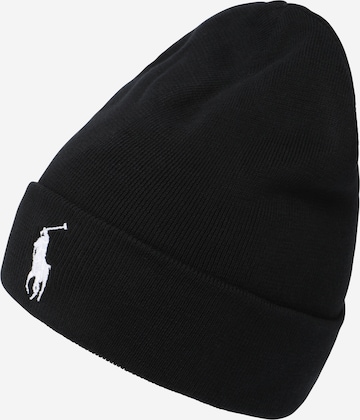 Bonnet Polo Ralph Lauren en noir : devant