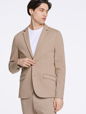 Lindbergh Slim fit Colbert in Beige: voorkant