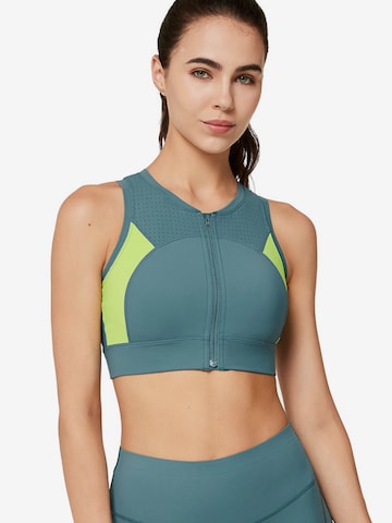 Yvette Sports Bustier Sportmelltartók 'Power' - zöld: elől