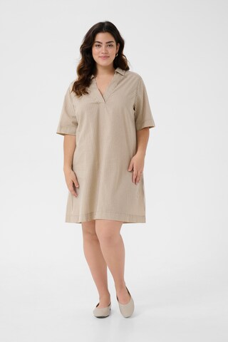 KAFFE CURVE Kleid 'KCNana' in Beige
