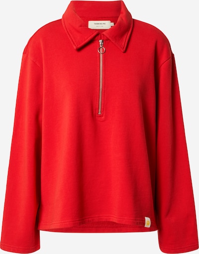 Thinking MU Sweater majica 'LAVA' u žuta / crvena / bijela, Pregled proizvoda
