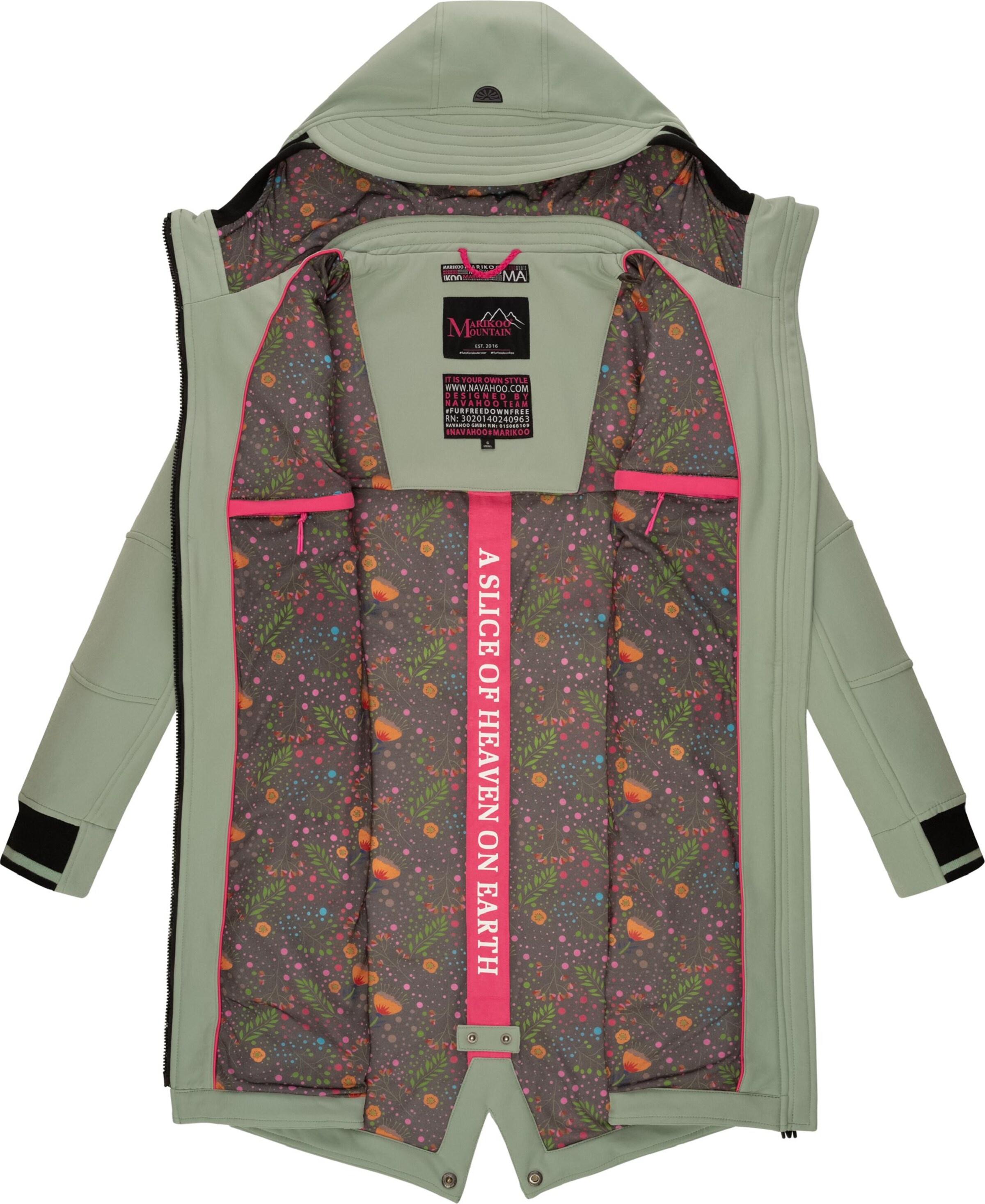 MARIKOO Функциональное пальто 'Mount Furnica' в Зеленый