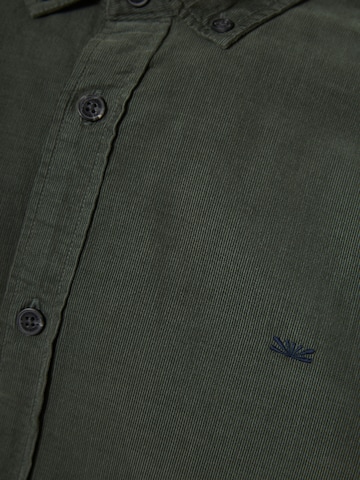 Coupe regular Chemise Funky Buddha en vert