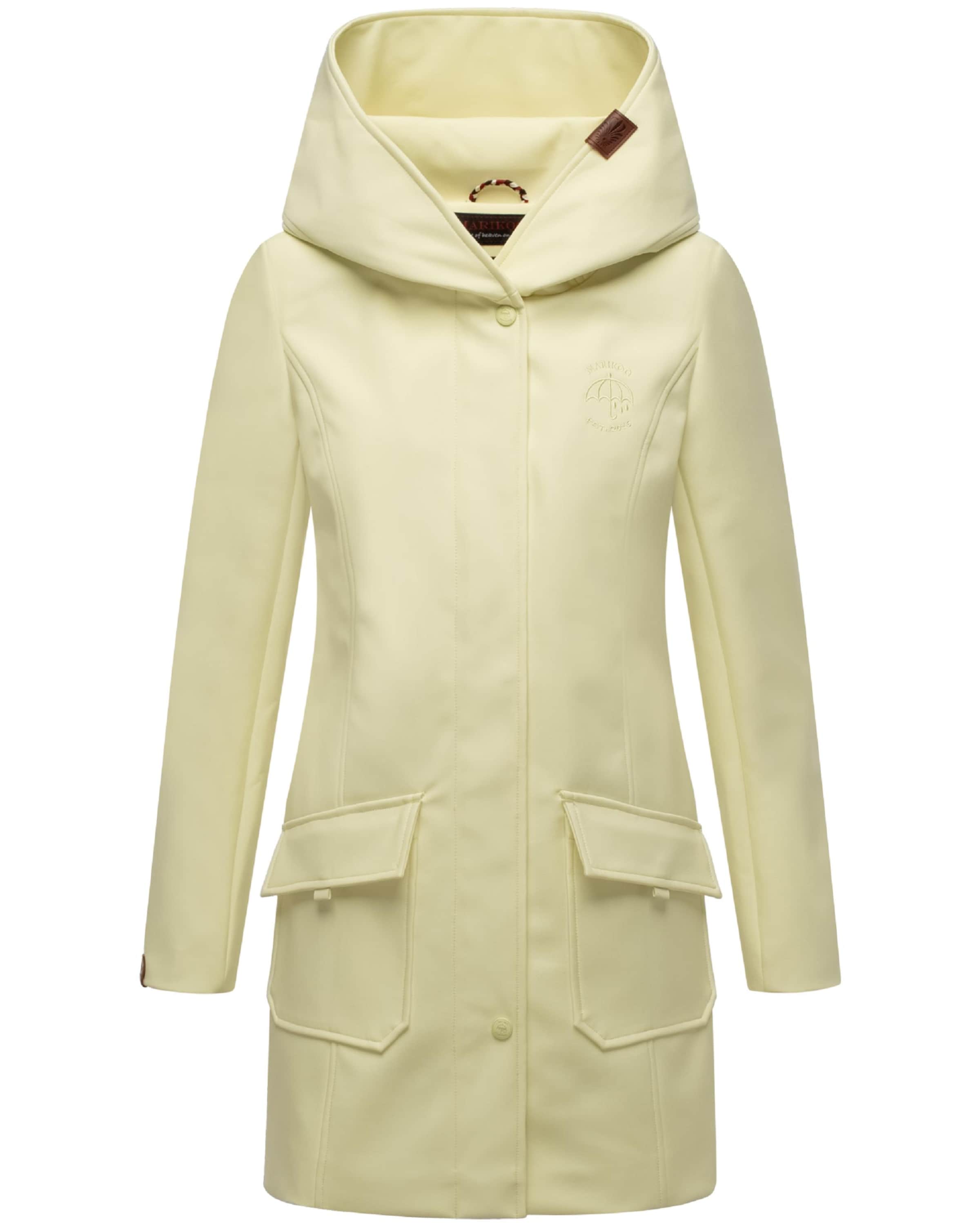MARIKOO Raincoat 'Mayleen' in Yellow: front
