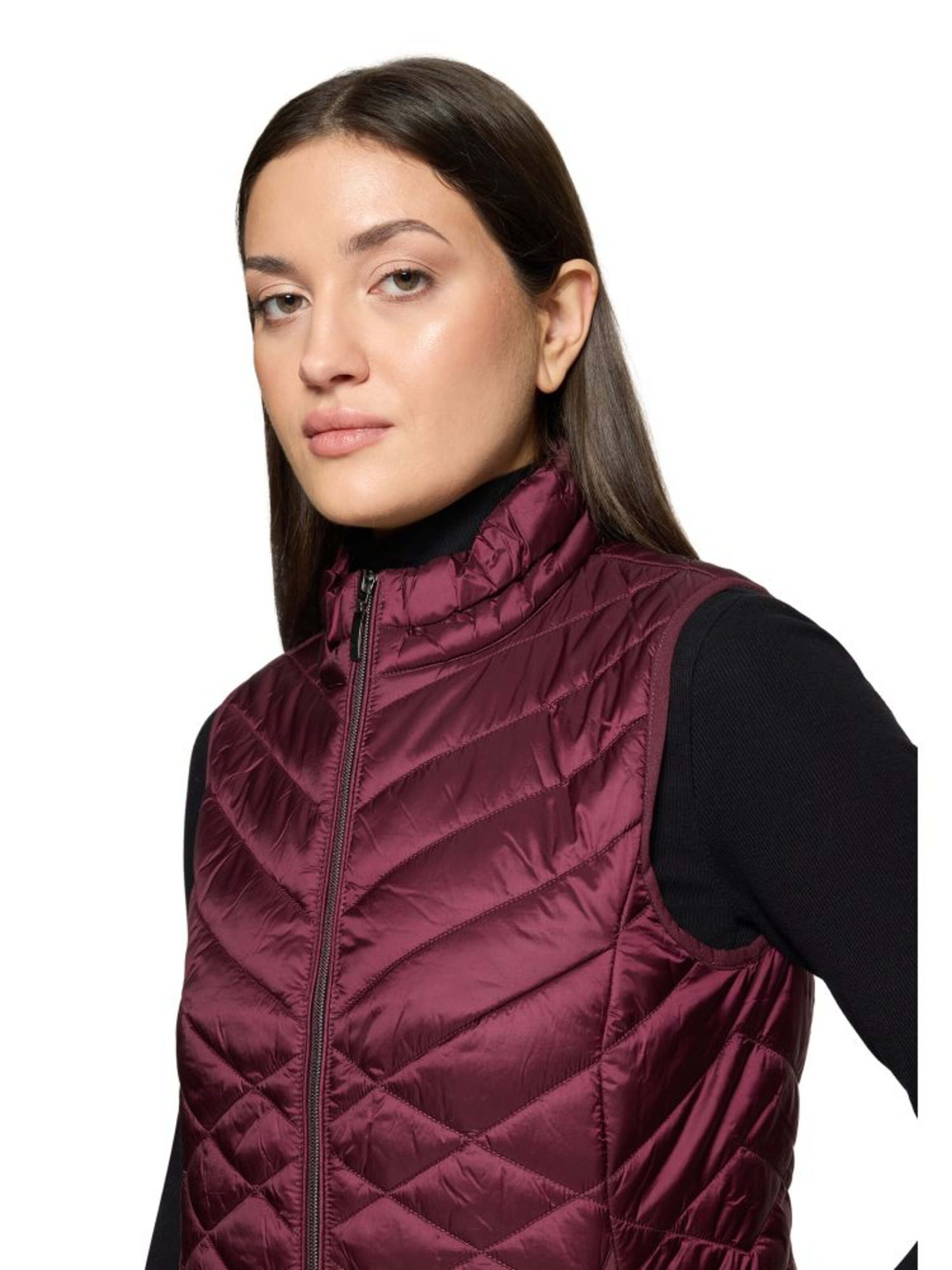 Betty Barclay Steppweste mit Reißverschluss in Lila