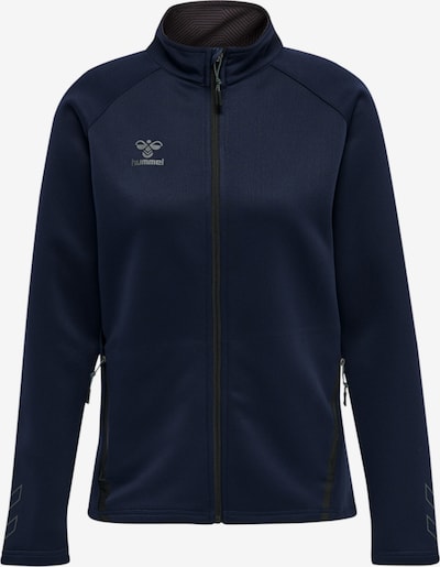 Hummel Sportsweatjacke 'Cima Xk' in XXL in dunkelblau / hellgrau, Produktansicht