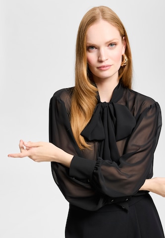 SWING Wide Leg Hose in Schwarz