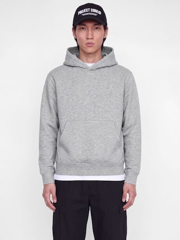 JACK & JONES Sweatshirt 'JCOLEGACY' in Grey: front