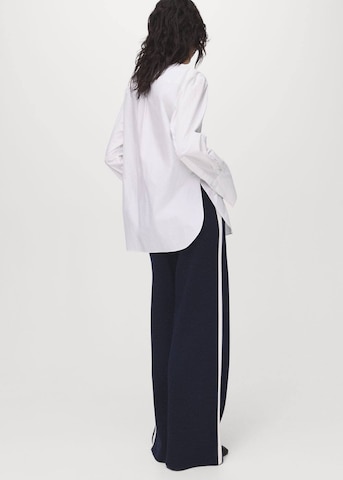 MANGO Wide Leg Hose 'Roma' in Blau